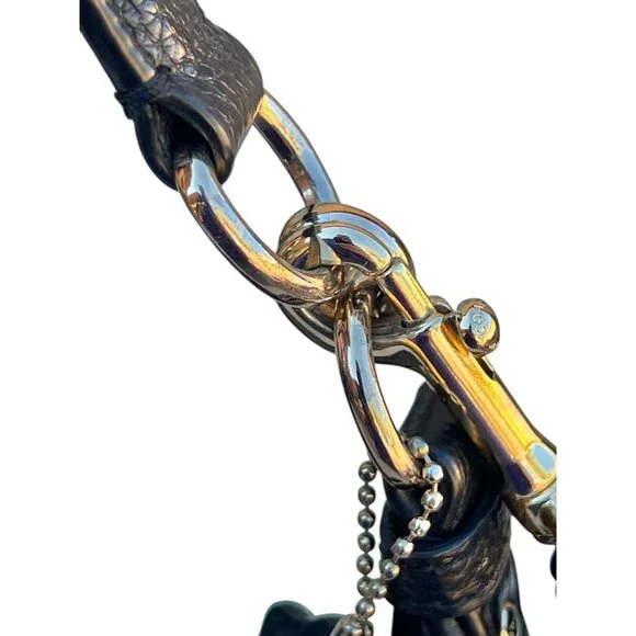 Coach Black Pebbled Leather Harley Hobo Crossbody Bag with Tag Adjustable Strap - Picture 11 of 16